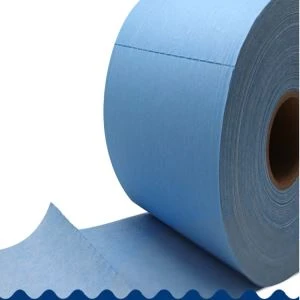 Blauwe papierrol